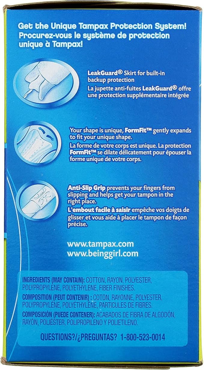 Tampax Cardboard Applicator Tampons Super Absorbency 40 ea (Pack of 4)