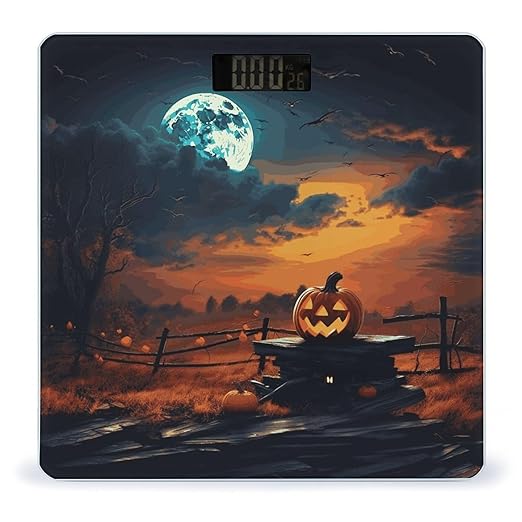 Halloween Night Sky Bathroom ScaleHighly Accurate Digital Weighing Machine for People Bright LED Display Weight Scale for The Aldult Home Use