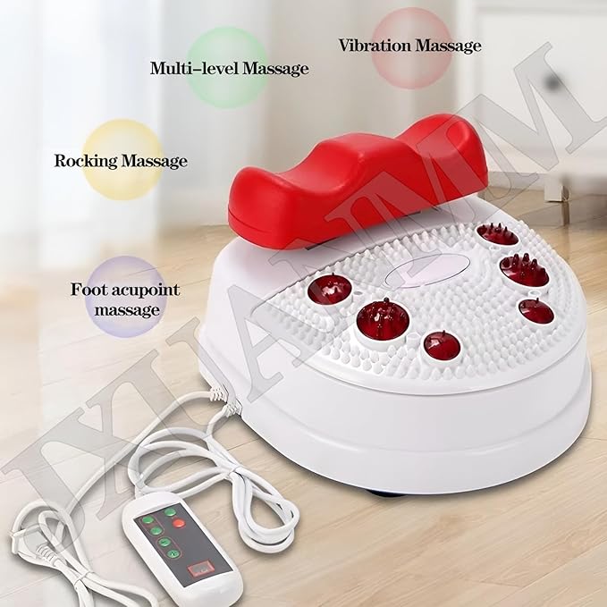 Fitness Blood Chi Machine Foot Leg Massager Passive Aerobic Exerciser for Vitality Swing Shaking Exercise with Wire Control 10 Gear Speed Adjustable