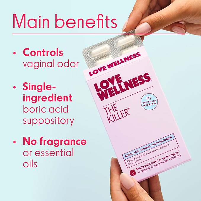 Love Wellness pH Balancing Cleanser &amp The Killer | Feminine Balance Duo | Supports Balanced pH Intimate Health &amp Hygiene