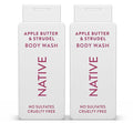 Native Body Wash with Naturally Derived Ingredients - Apple Butter and Strudel - For Women &amp Men Sulfate Paraben &amp Dye Free Leaving Skin Soft and Hydrating | Fall Bundle 18 oz - 2Pk