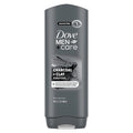 DOVE MEN + CARE Body and Face Wash 4 Count Purifying Charcoal + Clay Body Wash for Men with 24-Hour Nourishing Micromoisture Technology 18 oz