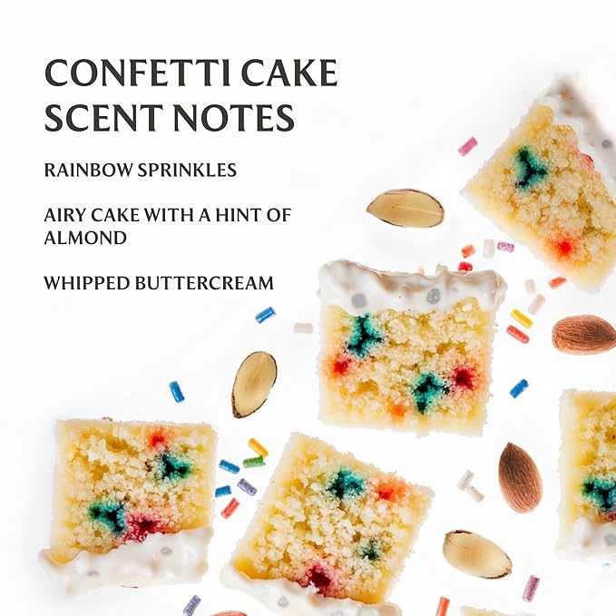 Touchland Hydrating Hand Sanitizer Spray – Confetti Cake Trio Set Dye Free – 3 x 1 FL OZ Travel Size Mists
