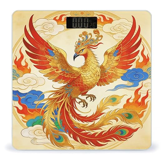Bird Totem Smart Scale for Body Weight Digital Bathroom Scale Toughened Glass Weight Scale with Large LCD Backlight Display High Precision Scales Weighing Machine