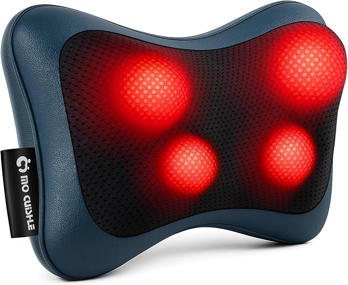 Mo Cuishle Shiatsu Back &amp Neck Massagers with Heat – Deep Tissue Relief for Pain &amp Tension – Gifts for Mother’s Day Father’s Day Birthdays &amp Christmas Gifts for Mom Dad Men Women Her