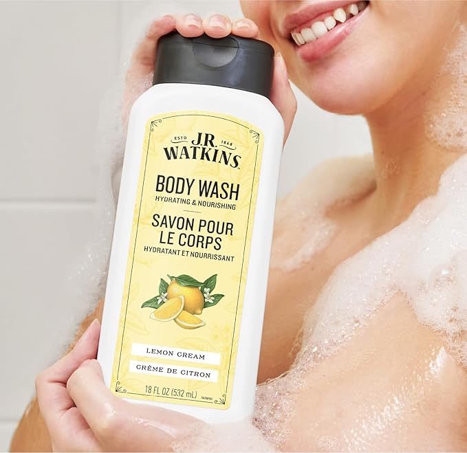 J.R. Watkins Body Wash Lemon Cream 18 fl oz 2 Pack