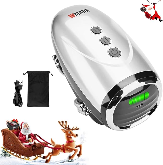 Professional Haircut Massager/Cordless Handheld Massager Vibration Neck/Legs/Hands/face Massager 2 Massage nodes 2600AMH (Silver)