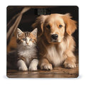 Dog and Cat Digital Bathroom Scale for Body Weight Weighing Scale with Backlit LCD Display High Precision Measurements &amp Measures Weight Up to 180kg