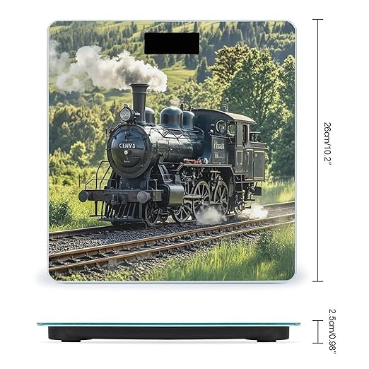 Steam Train Scale for Body Weight Smart Scales Digital Bathroom Scale High Precision Weighing Scales with Large Display Weighing Machine for People