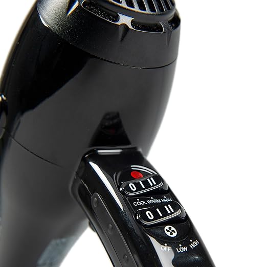FHI Heat 2000 Pro Nano Hair Dryer with Attachments – Professional 1875W Blow Dryer w/ High-Velocity AC Motor 12 ft. Chord