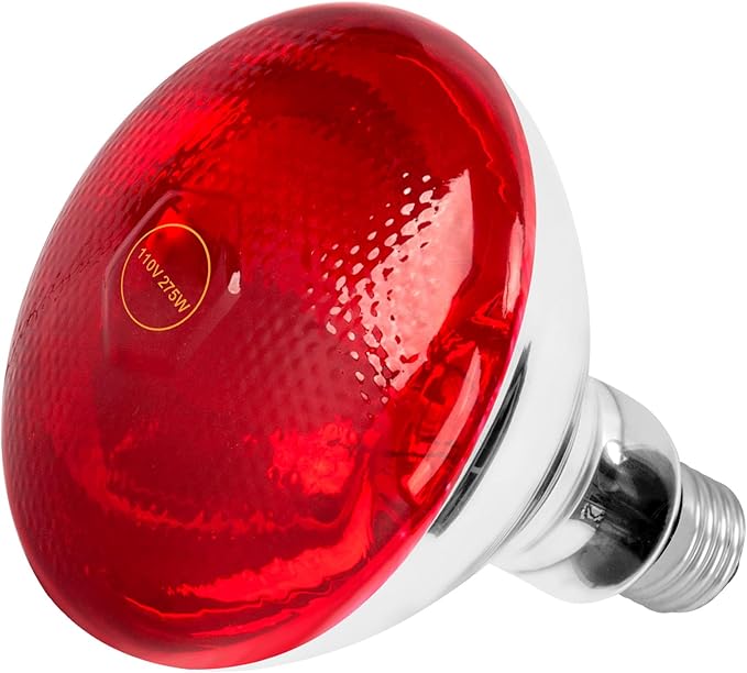 Infrared Light Bulb 275W Near Infrared Red Light Therapy Bulbs Infrare Heat Lamp Blub Fits for E26 / E27 Base