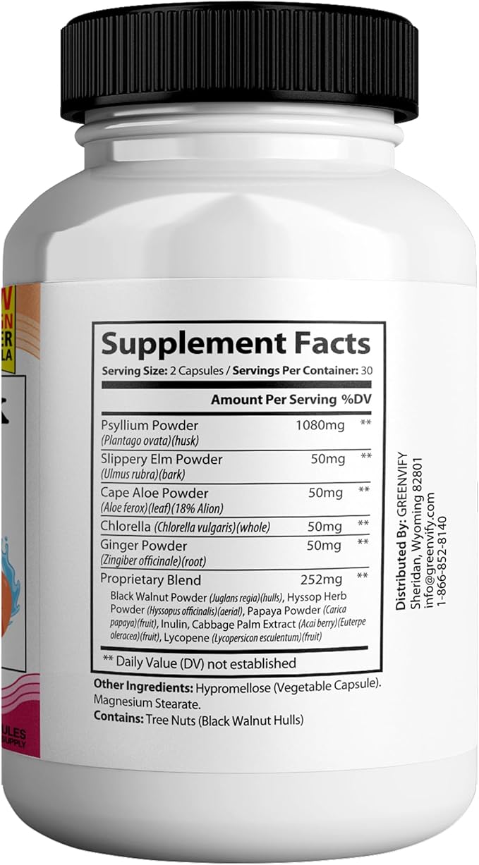 Juicy Peach Slippery Elm Bark Vaginal Dryness Moisturizer Feminine Care for Women End Vaginal Dryness with Slippery Elm Bark | Feminine Care for Vaginal Health Made in USA 60 Cap