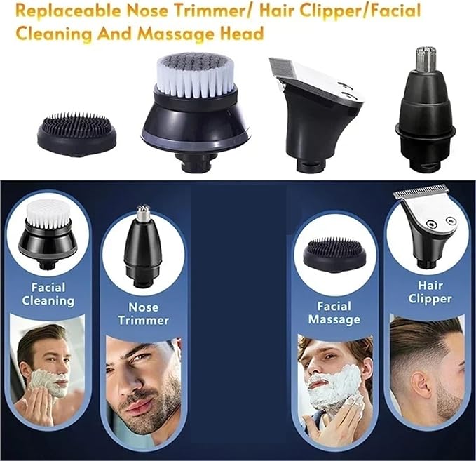 Replaceable Nose Trimmer Hair Clipper Head Facial Cleaning Brush And Massage Head(Nose Trimmer Head)