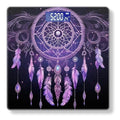 Digital Scale for Body Weight Highly Precision Bathroom Weight Scale 400 lbs with Backlit Display Personalized Scale for Home-Dreamcatcher with Purple Color Scheme