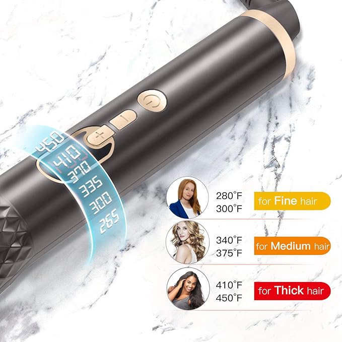 Mr Big Triple Waver Curling Iron Set for Beachy Waves has the 4 Most Used Wands 1” Waver Crimper &amp Wands from ½” to 1.25” Great for Long Hair Travel Bag &amp Accessories Fast Heat for All Ha