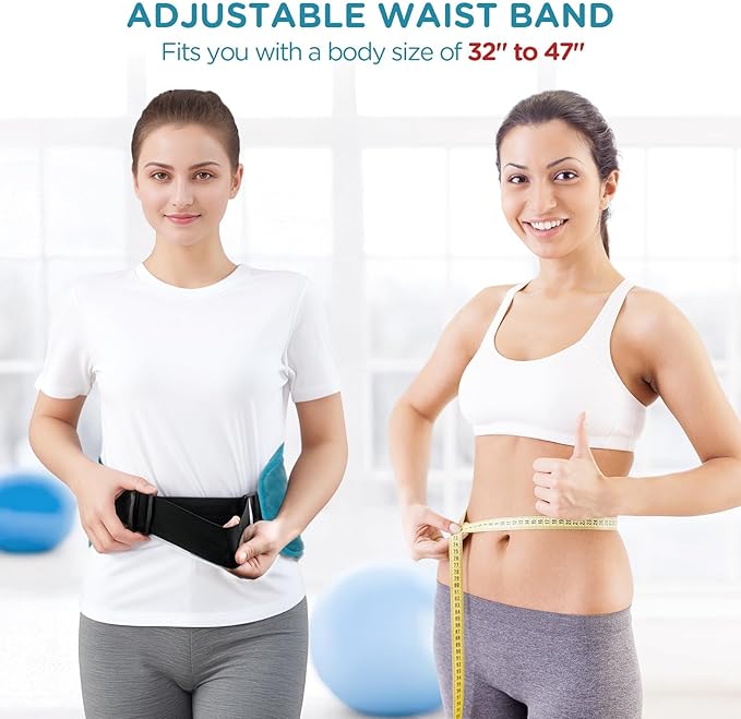 Heating Pad for Back Comfytemp Birthday Gifts for Women Men Dad Mom Large Electric Lower Back Heating Pad FSA Eligible HSA Heat Pad for Period Lumbar Abdomen XL Heated Belt — 11 Auto-OffBlue