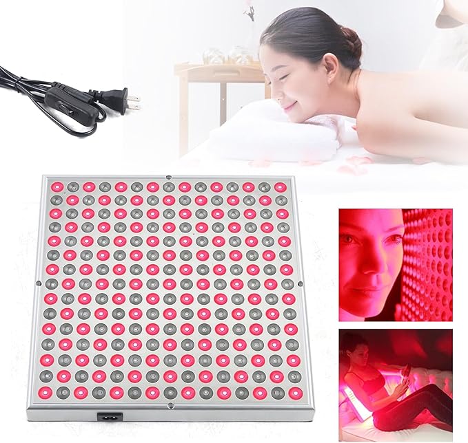 Red Light Therapy for Body Face45W LED Panel Deep 660nm and Near-Infrared 850nm Light Combo for Skin Beauty Infrared Light Therapy Panel Lamp with Stand