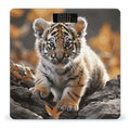 Digital Bathroom Scale for Body Weight Scale with Bright LCD Display High Accuracy Step-On Technology Auto On/Off Cute Tiger Digital Scales 400 Lbs /180kg
