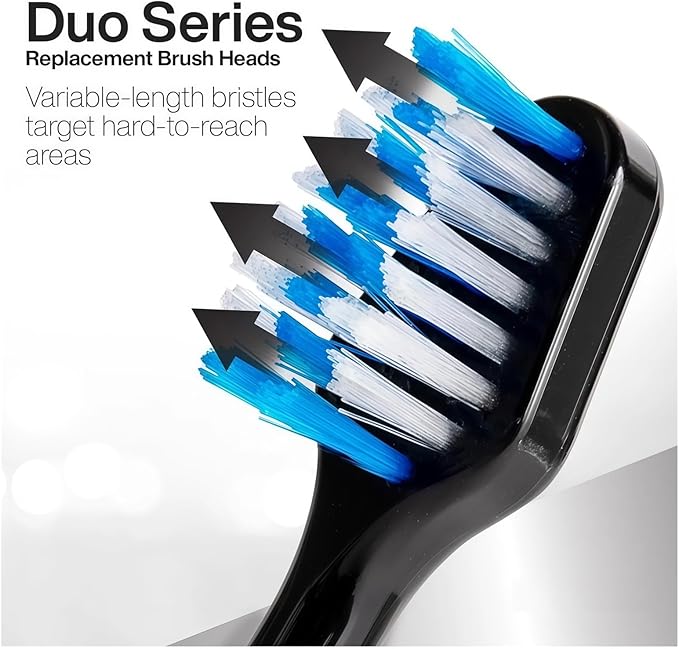 Replacement Toothbrush Compatible with AquaSonic Duo Series Heads Electric Toothbrush Head Accessories(5PCS White)