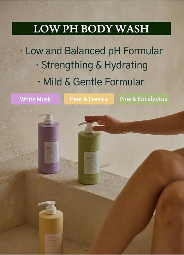 laferme Low pH balanced Gentle Korean Body Wash with Natural &amp Organic Ingredients Hypoallergenic for Sensitive Skin Moisturizing &amp Hydrating for Dry Skin For Women &amp Men 33 Fl Oz App