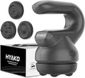 HYAKO Handheld Professional Mini Orbital Buffer Relief Massager Adjustable Multi-Speed Vibration Deep Tissue Body Chiropractic Massager for Neck Shoulder LegBack muscle pain relief massage therapy