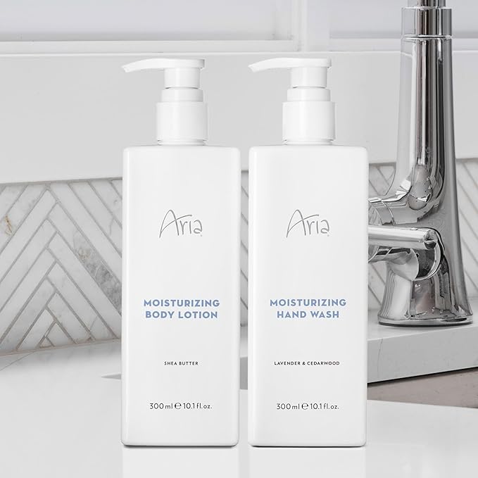Aria Moisturizing Body Wash - Scented with Cedarwood Green Mandarin Lavender - Vegas Hotel Body Wash - 10 oz