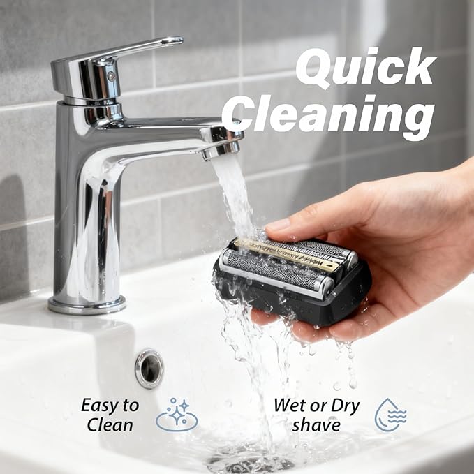 92B Electric Replacement Shaver Head Compatible with Series 9 Shaving Razor Head Suitable for S9 9290cc 9291cc 9370cc 9376cc 9293s 9260s 9295cc 9385ccfor men.