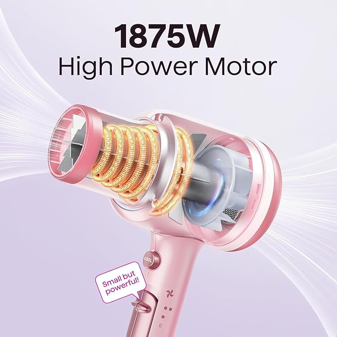 Wavytalk Blown Away onic Hair Dryer Pink Steamline Pro Hair Straightener Brush