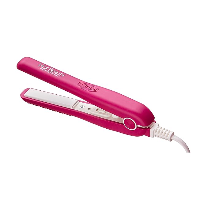Ceramic High Heat Level Flat Irons 2-in-1 Value Pack 1 and Mini 1/2 with Free Travel Pouch