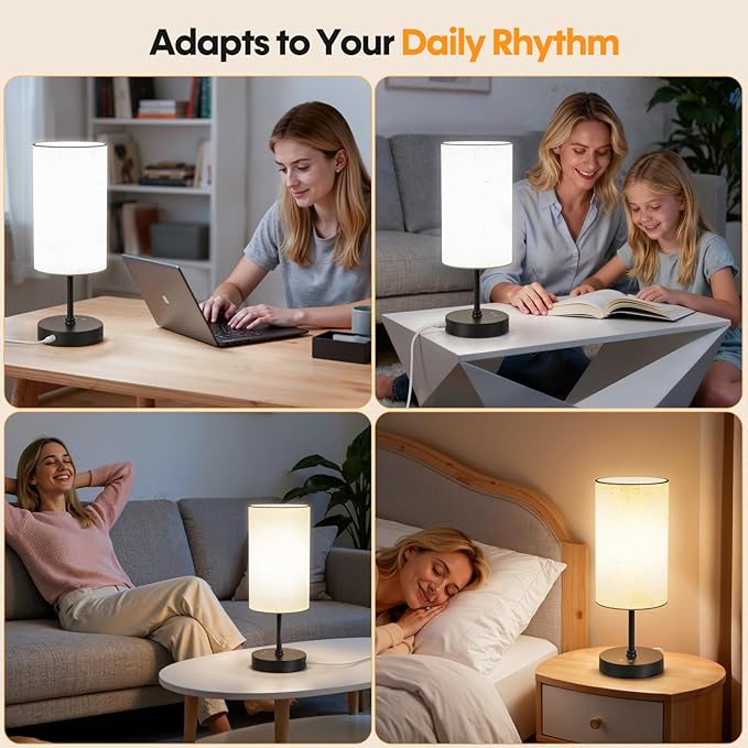 NIORSUN Light Therapy Lamp10000 Lux Sun Lamp with Remote3 Color Temperatures &amp Stepless DimmingHappy Sunlight Lamp with USB C &amp A PortsUV-Free Full Spectrum Light for Home Office