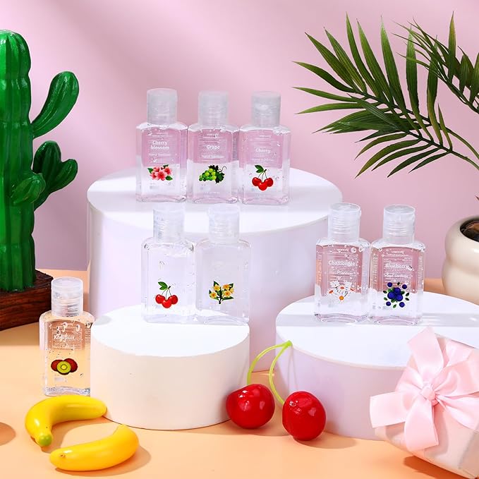 Frienda 24 Pcs Scented Mini Hand Sanitizers Bulk 1 Fl oz Travel Size Hand Sanitizer Assorted Floral Fruit Scents Employee Appreciation Gifts for Coworker Staff Teacher Nurse Office Thank You Gifts