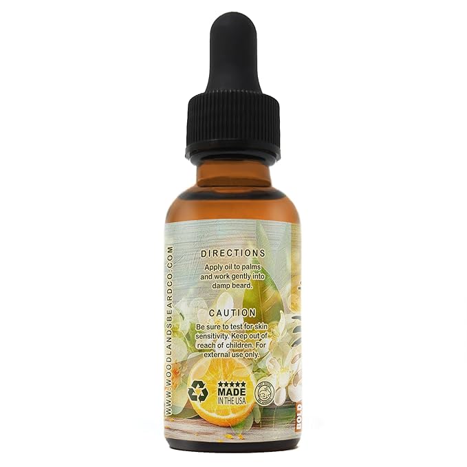 Bold Neroli Beard Oil – A Strong Real Neroli Scent (4 Fl Oz)