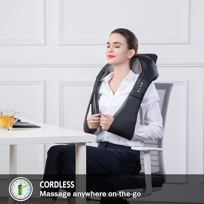 Snailax Neck Massager and Foot Massager Bundle