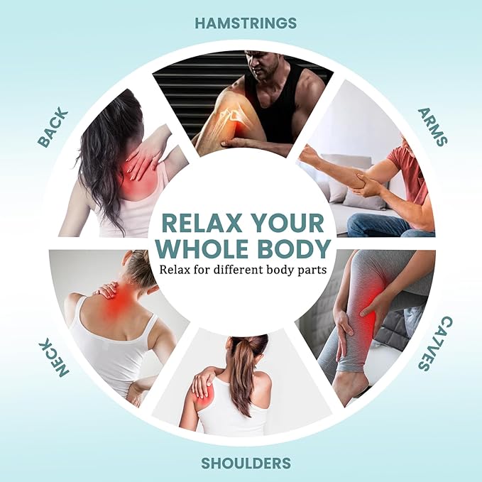 Dual Head Handheld Percussion Massager with Heat Electric Deep Tissue Back Massager for Neck Shoulder Back Leg &amp Full-Body Muscle Relief Ideal Gift for Parents