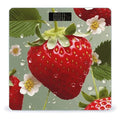 Lovely StrawberryScale for Body Weight with LCD High Precision Weighing Scales Fashion Sturdy Tempered Glass Weight Scales Easy-to-Read Digital Bathroom Scale for Daily 400lb