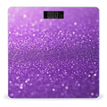 Women's Fashion Automatic Switch Digital Bathroom Weighing Scale Smart Scale Purple Glitter Sparkle Pattern