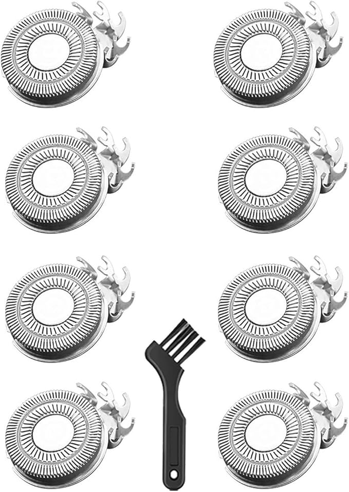 Shaver Replacement Heads BladesCompatible for SkullShaver Pitbull Gold PRO Brush Pitbull Shaver Replacement Blade(8 PCS S)