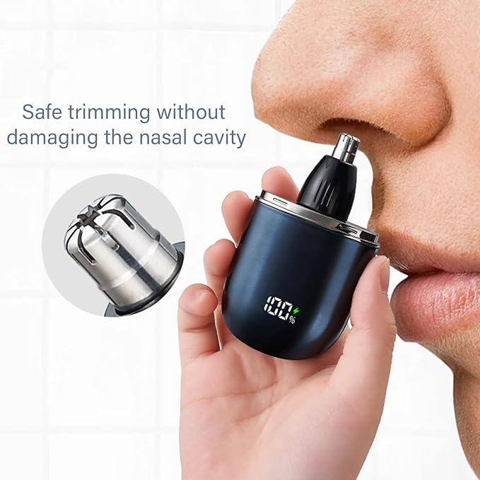 Multifunctional Hair Removal Tool with 6pcs Attachments Beard Shaver Hair Trimmer USB Charging for Travel Ear and Eyebrow Grooming Kit