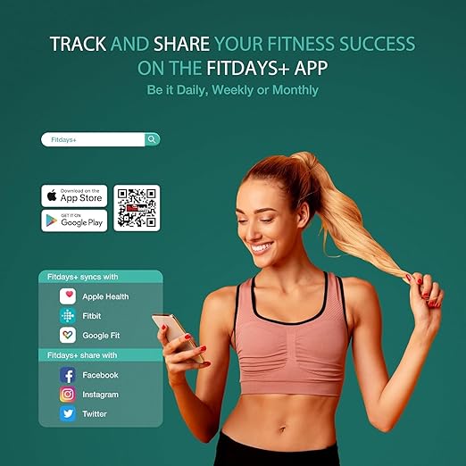 Smart Scale for Body Weight &amp Body Fat with Bluetooth App + Digital Body Measuring Tape – Body Composition Analyzer BMI Muscle Mass Bathroom Weight Scale for Fitness Tracking