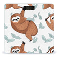 Brown Sloth Bathroom ScaleHighly Accurate Digital Weighing Machine for People Bright LED Display Weight Scale for The Aldult Home Use