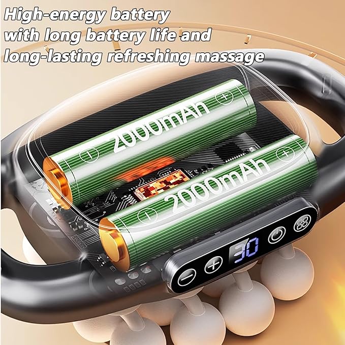16 Head Massage Gun deep Tissue Neck Massager 16-Drive 8-Head Massage Gun Set Red Light Muscle Tool for Back Shoulders Legs Foot Body