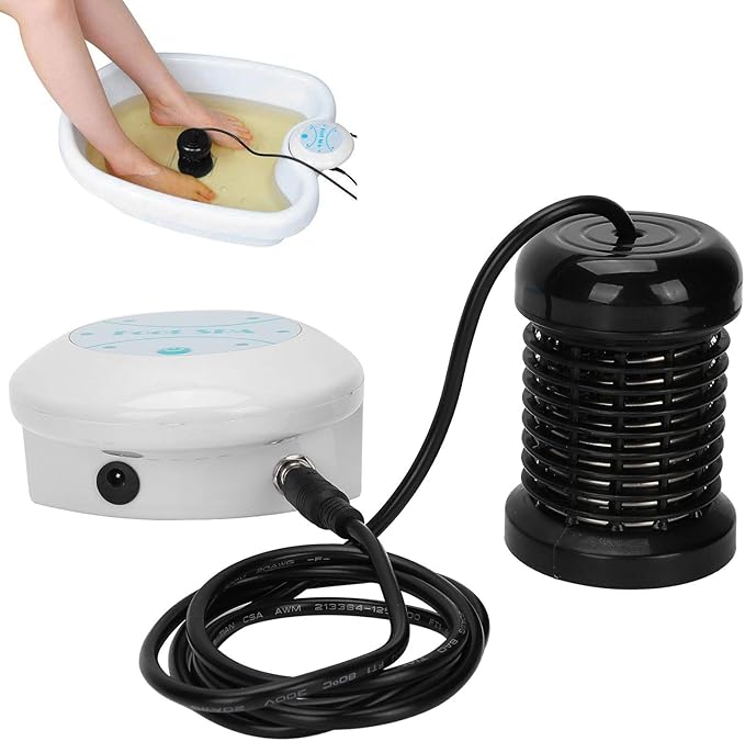 ANGGREK 110V‑220V Ionic Foot Bath Machine Portable Foot Spa Cleanse Machine Detox Health Care