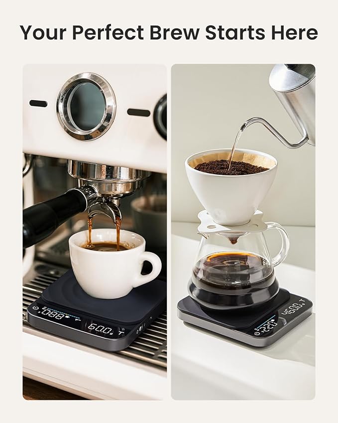 RENPHO Coffee Scale with Timer and Smart Scale for Body Weight