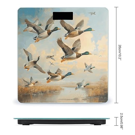 Hunting Flying Wild Ducks Scale for Body Weight Smart Scales Digital Bathroom Scale High Precision Weighing Scales with Large Display Weighing Machine for People