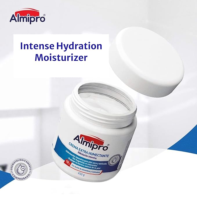 almipro Delicate Sensitive Skin Care Bundle – Extra Moisturizing Cream and Soothing Moisturizing Body Wash for Delicate Skin – Nourish protect and repair Skincare Duo of 15.87 oz. Jar + Bottle 1