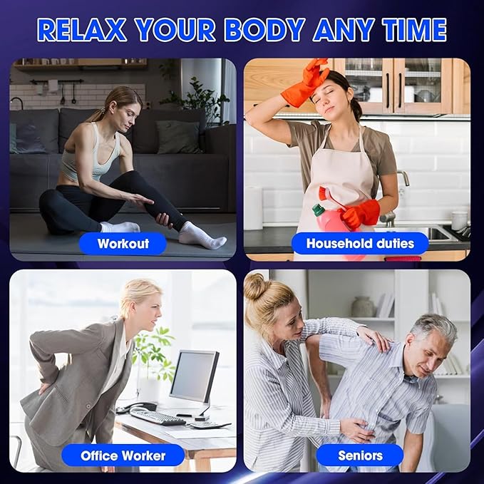 Massage Gun Deep Tissue for Muscles Back Neck Shoulder Leg Pain ReliefPercussion Massage Gun for Athletes Body Massager Tool