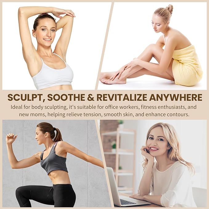 Intelligent 4-in-1 Lymphatic Drainage Massager &amp Anti Cellulite Massage Tool Body Sculpting Machine Helps Reduce Stretch Marks &amp Cellulite Ideal Pain Relief Devices for Legs Arms Belly