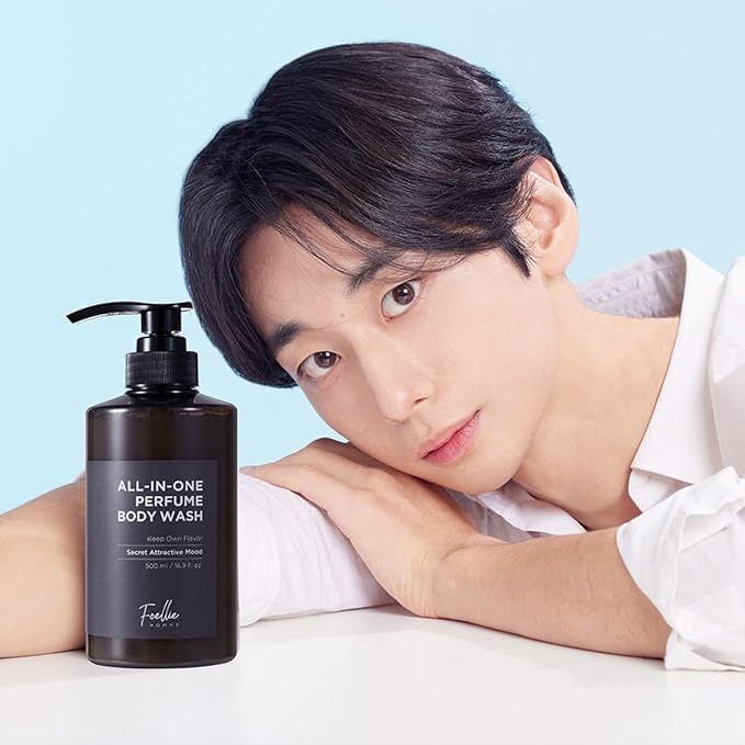 Foellie Homme All-In-One Perfume Body Wash 500ml Fragrances Cleanser for Men