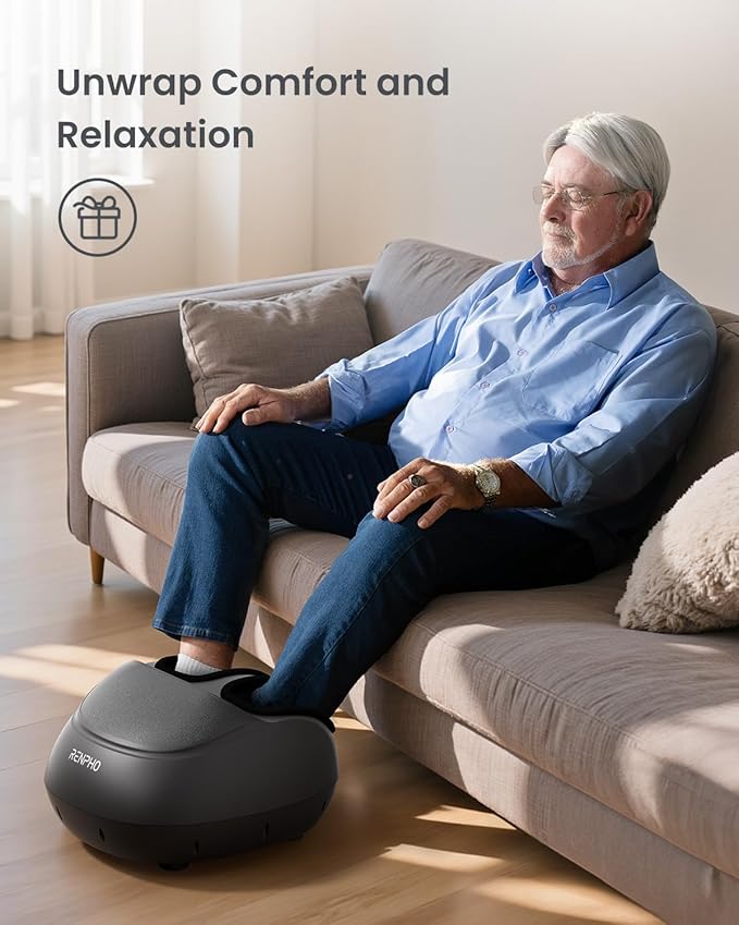 RENPHO Foot Massager and Massage Gun Deep Tissue with 6-12mm Adjustable Amplitude
