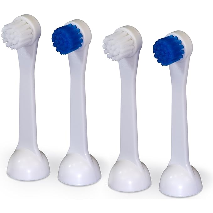 Cybersonic Classic Compact Replacement Brush Heads 4 Pack Compatible with All Cybersonic Electric Toothbrushes